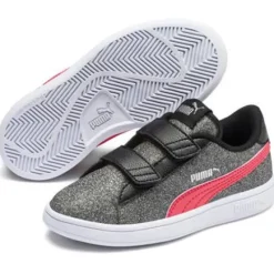Puma Smash Glitz Glam sko^Børn Udsalg|Sneakers