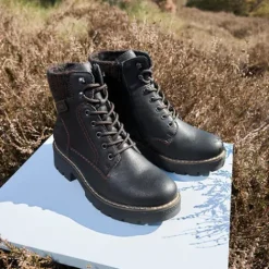 Rieker støvle med Tex^Dame Udsalg|Støvler